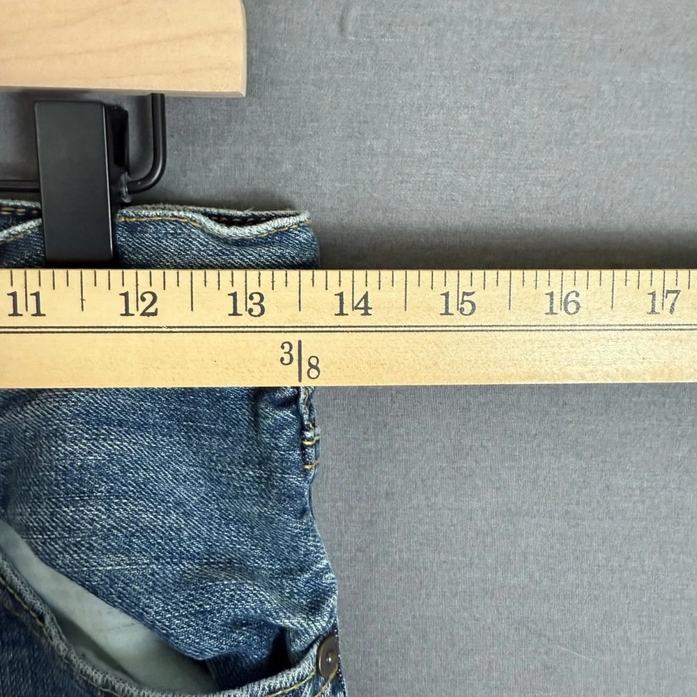 GAP Blue Straight-Leg Jeans with Distressed Details #239 / B6 - Picture 4 of 9